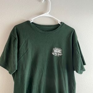 Green vans t shirt large